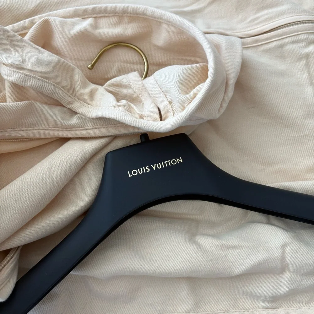 Louis Vuitton Beige Garment Bag & Logo Hanger